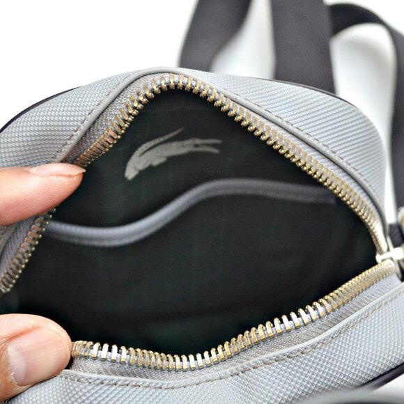 Lacoste Unisex Club 1930 Petit Piqué Effect Vertical Crossbody Bag - Picture 6 of 6